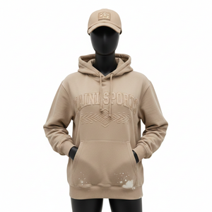 Women Pullover <b>Hoodie</b> Premium Quality 320 GSM Brushed Fleece Cotton Polyester <b>Sand</b> Tone Custom Logo women's basics <b>Hoodie</b> - Product Image 6
