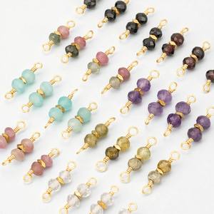 Connecteur de perles de pierres précieuses Amazonite-Christian Sterling Silver DIY Jewelry Making Supplies-Offre Spéciale 2025 Handmade Charms - Product Image 2