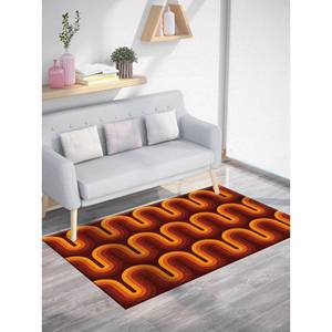 Tapis Marron Groovy Rétro Années 70, Tapis Moderne Imprimé en 3D pour la Décoration Intérieure, Tapis Doux à Poils Longs - Product Image 2