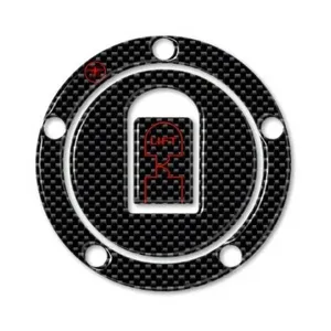 Adesivo Personalizzato in Fibra di Carbonio per Moto Kawasaki 00-06 in Rosso - Product Image 2