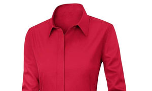 Chemise formelle professionnelle pour femmes - Vêtement de bureau élégant et sur mesure en tissu sergé anti-froissement pour toutes les saisons - Product Image 5