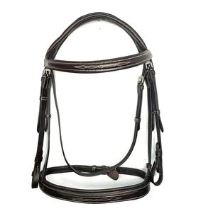 Hunter Fancy Show Western Bridle pour cheval Cob complet Noir Marron Cutaway Headpiece avec couture PVC Cuir Matériel Étanche - Product Image 1