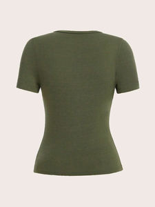 Strass femmes t-shirt imprimé conception personnalisée peau mince ajustement pour femmes strass chemises haute Performance vêtements décontractés t-shirts - Product Image 3