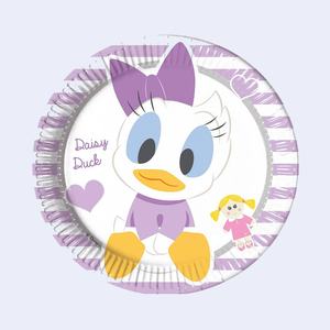 Assiettes en papier Daisy Duck 19,5 cm, 8 pièces, assiettes jetables pour fête d'anniversaire d'enfants - Product Image 1