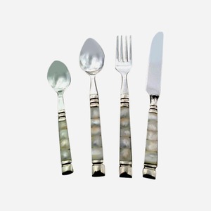 Cuchara de acero inoxidable de alta calidad, tenedor, cuchillo, cubiertos, acabado de plata de lujo, juego de cubiertos PARA CENA DE boda para banquete, uso en Hotel - Product Image 5