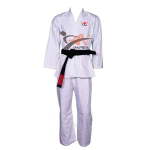 Uniformes de karaté de qualité supérieure avec logo personnalisé Vêtements d'arts martiaux en polyester/coton, légers et durables, respirants au toucher - Product Image 3