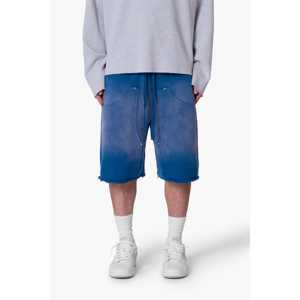 กางเกงขาสั้นผ้าคอตตอนสำหรับผู้ชายกางเกงขาสั้นผ้าคอตตอนแบบหลวมน้ำหนักมากตะวันตกสองชั้น XS-XXXL แบบกำหนดเอง - Product Image 5