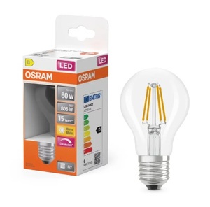Lámpara LED de cristal estándar, transparente, retrofit, regulable, 5,9W, 2700K, 806Lm (Osram 465055) - Product Image 2