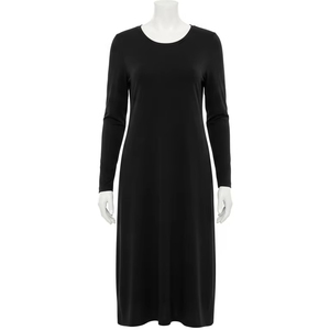 Robes décontractées à manches longues avec matière extensible, douces et confortables, vêtements pour femmes, tenue quotidienne, vêtements élégants et tendance, vente en gros - Product Image 1