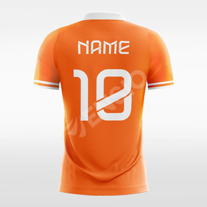 Secado rápido 100% Poliéster Impresión digital Colores personalizados y logotipo Camiseta de fútbol para adultos para hombres Uniforme de fútbol Conjunto completo - Product Image 6