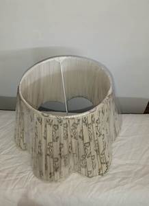 Cono Popular reunido pantallas de lámpara suave impresiones de bloques personalizadas en telas de lino de algodón colgantes candelabros para uso en interiores - Product Image 5