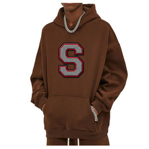 Sweat-shirts pour hommes en chenille brodée, 100% coton, manches longues, anti-rides, qualité supérieure, écologiques, vêtements décontractés pour l'hiver - Product Image 6