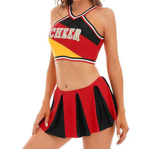 Uniforme de Porristas al por Mayor con Diseño de Última Moda 2025, con Contraste de Color, 100% Poliéster, Secado Rápido, Transpirable, Talla Personalizada - Product Image 4