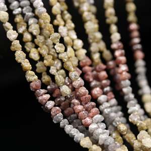 Perle de diamant brut naturel multicolore - Product Image 1