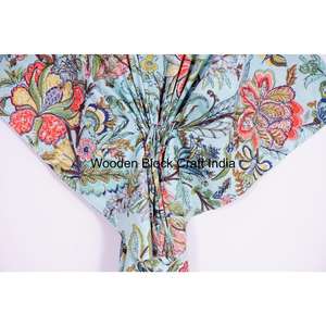 100% Cotton <b>Kaftan</b> Indian Cotton <b>Dress</b> Bohemian Cotton Robe Summer Wear <b>Kaftan</b> Night Wear <b>Womens</b> <b>Kaftan</b> For Gift - Product Image 3