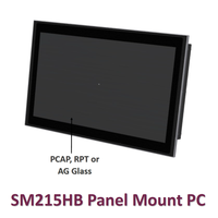 Panneau PC HMI avec télécommande IR, écran tactile FHD 21,5 pouces 1920x1080, stockage SSD+HDD, processeur Intel, aluminium, garantie 1 an, noir/argent
