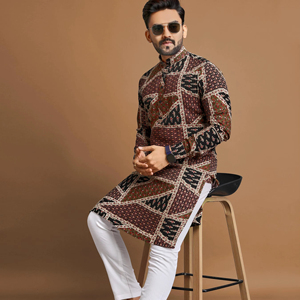 Coton doux lourd prêt à l'emploi avec séquence de broderie et Kurta pour tous les types de fonctions - Product Image 2