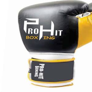 นวมชกมวยหนังสำหรับผู้ชายถุงมือชกมวยหนังแท้ผลิตจากโรงงาน - Product Image 4