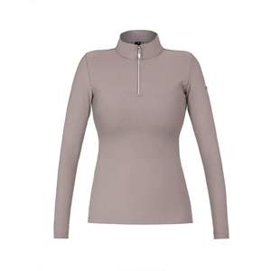 Nueva camisa de equitación con media cremallera para mujer, ropa ecuestre elegante de manga larga con capa Base ecuestre, Tops - Product Image 3