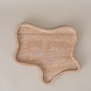 Oval Marble Tray Elegant Luxury Serving Plate Unique Oval Marble <b>Decorative</b> Tray for Home <b>Decor</b> Marble Tray for Display Dining - Product Image 3