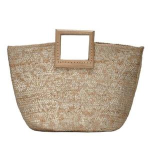 Trending Jute Handbags With Handle Shopping Useful Strong Bags Reusable Durable Quality Pure Jute Handbag Hot Sale Price - Product Image 3