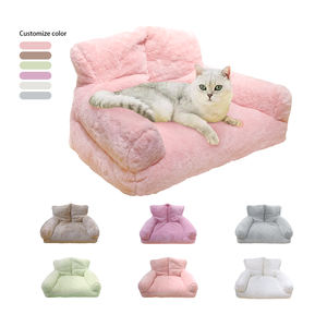 C4P toptan fanctory doğrudan satış tam dolum kabarık peluş Pet kanepe yumuşak sakinleştirici çekyat orta küçük kediler ve köpekler için - Product Image 1