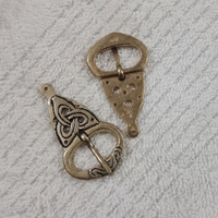 Boucle de ceinture Viking avec rivets Boucle de ceinture en laiton médiéval TT-7594 BC
