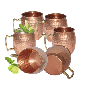 Taza de cobre de grado alimenticio, accesorios para Bar, fabricante al por mayor, taza de agua y regalo de cerveza - Product Image 1