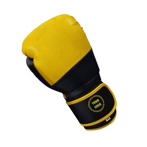 Gants de boxe professionnels en cuir PU, poignées imprimées de logo personnalisé, meilleures ventes, gymnases 6oz pour adultes, fabriqués au Pakistan, vente en gros - Product Image 2