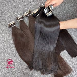 Cinta de lujo para el cabello 100% Extensiones de cabello humano crudo vietnamita Venta al por mayor Cinta de cabello crudo virgen alineada con cutícula recta natural - Product Image 5