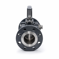 Vanne à boisseau sphérique flottante Q41F PN25 à bride avec siège en PTFE pour pipeline, vanne à boisseau sphérique industrielle à bride, contrôle de débit de pipeline