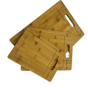 Planche à découper et plateau de service en bambou, forme rectangulaire durable, épaisseur 12 mm, passe au lave-vaisselle - Product Image 5