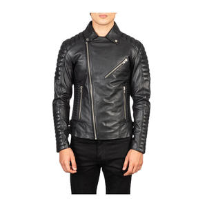 Chaqueta de cuero para hombre 100%, Material transpirable de alta calidad, chaqueta de cuero para hombre, nueva chaqueta de cuero elegante para hombre para adultos - Product Image 6