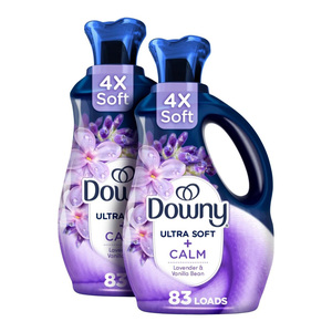 Downy Ultra Soft Fabric Softener 26 fl oz 39 Loads Calm Lavender and <b>Vanilla</b> <b>Bean</b> Fragrance Eco-Friendly Sheets - Product Image 5