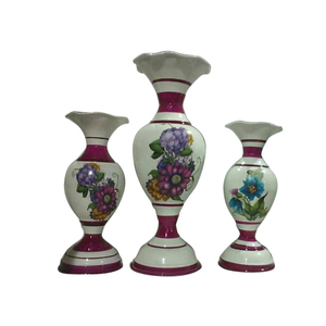 Jarrón de Metal hecho a mano con diseño Vintage multicolor, decoración de Metal decorativa para el hogar antiguo a la venta - Product Image 1