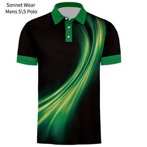 เสื้อโปโลแขนสั้นพิมพ์ลาย AOP สำหรับผู้ชาย - Product Image 6