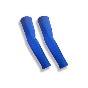 Manchon de compression personnalisé avec logo, anti-UV, respirant, séchage rapide, en spandex/coton, pour le cyclisme, le basketball, unisexe, noir - Product Image 1