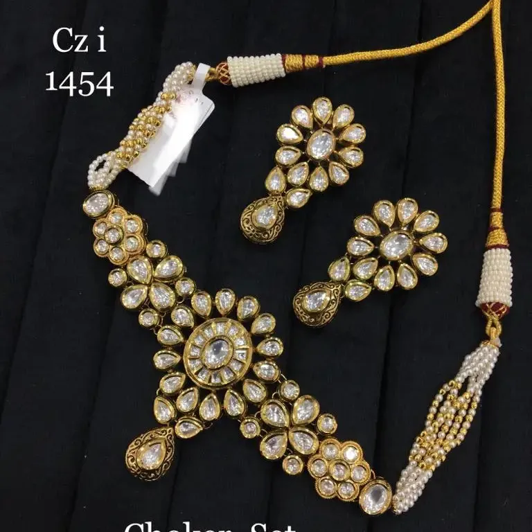 Antiguo mate oro polaco piedra completa fiesta desgaste accesorios diseñador desgaste accesorios mujeres colgante conjuntos de joyería