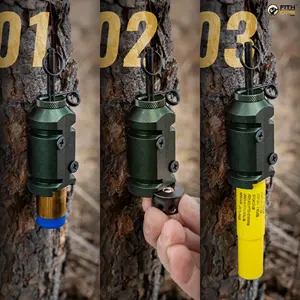 Système d'alarme à fil de détection pour périmètre extérieur – Alarme de sécurité réutilisable pour le camping, la randonnée, la protection des fermes et des propriétés - Product Image 3