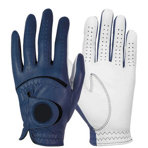 Gants de golf personnalisables en cuir véritable pour hommes femmes équipement de sport d'hiver doublure thermique Protection contre le vent poignée souple Flexible - Product Image 1