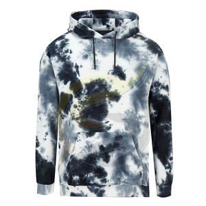 เสื้อฮู้ดแบบสวมหัวสำหรับผู้ชายเสื้อมีฮู้ดผ้าคอตตอนมัดย้อมสี100% กำหนดได้เอง - Product Image 5