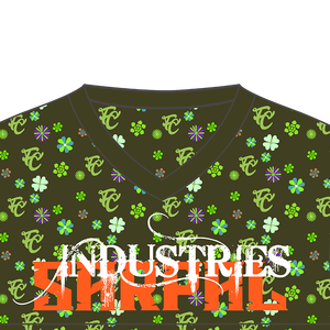 เสื้อยืดเจอร์ซีย์ตาข่ายคุณภาพพรีเมียม ขายส่ง แบบกำหนดเอง ผ้าโพลีเอสเตอร์ถักลายทาง พิมพ์ลาย คอวี ดีไซน์เรียบง่าย สปอร์ต ปรับแต่งได้ - Product Image 3