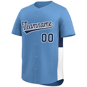 Camiseta de béisbol con estampado Digital de estilo degradado personalizado, uniforme de béisbol Hip Pop para hombres y mujeres, camiseta de béisbol con nombre y logotipo cosido para jóvenes - Product Image 3