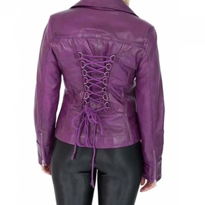 Novedad de 2025, elegante chaqueta de cuero impermeable para exteriores para mujer, transpirable, rellena de algodón con estampado único, procesamiento en bruto - Product Image 3