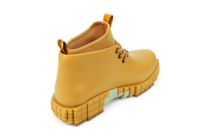 Botines de goma ligeros de punta redonda con punta cerrada vegana antiolor de goma impermeables sostenibles con soporte para el arco para otoño/primavera - Product Image 5