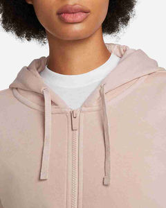 Sweat à capuche épais en molleton uni à fermeture éclair, style streetwear, manches longues, vêtements de sport, sweat à capuche à fermeture éclair pour femmes - Product Image 3