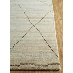Alfombra Rectangular de Lana Afgana Anudada a Mano Zuri Ivory, Estilo Boho Geométrico Enm-3055, Alfombra de Viscosa para Sala de Estar, Pasillo y Hogar - Product Image 4