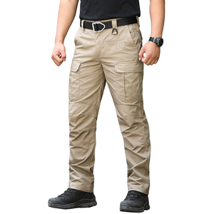 Pantalones de chándal largos informales personalizados para hombre, pantalones de Jogger de punto de algodón con bolsillos para deportes y trabajo, logotipo en la cintura - Product Image 2