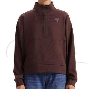 Premium Quality New Design Women's 100% Cotton <b>Fleece</b> Front Regular Length Comfortable Fit Multi Color Streetwear Sweatshirt - Product Image 2