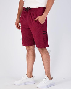 กางเกงขาสั้นชายหาดสำหรับผู้ชายกางเกงขาสั้นผ้าฝ้ายพิมพ์ลายดิจิทัลแบบมีกระเป๋ามีซิป - Product Image 4